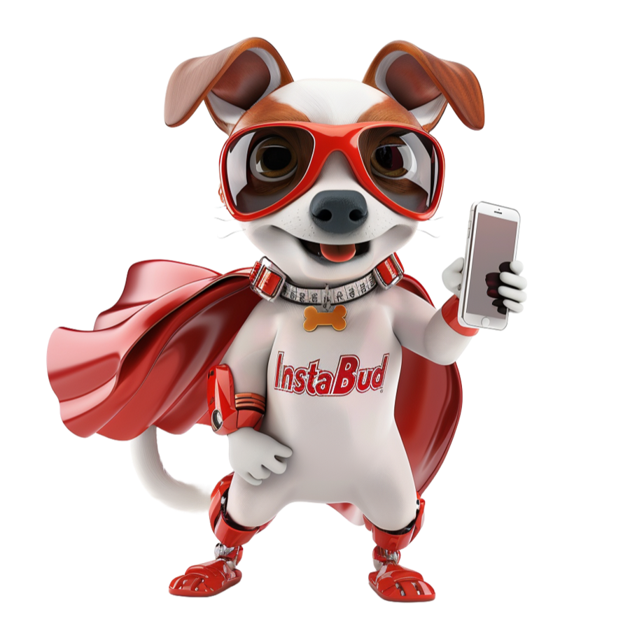 InstaBud, the InstaBud mascot